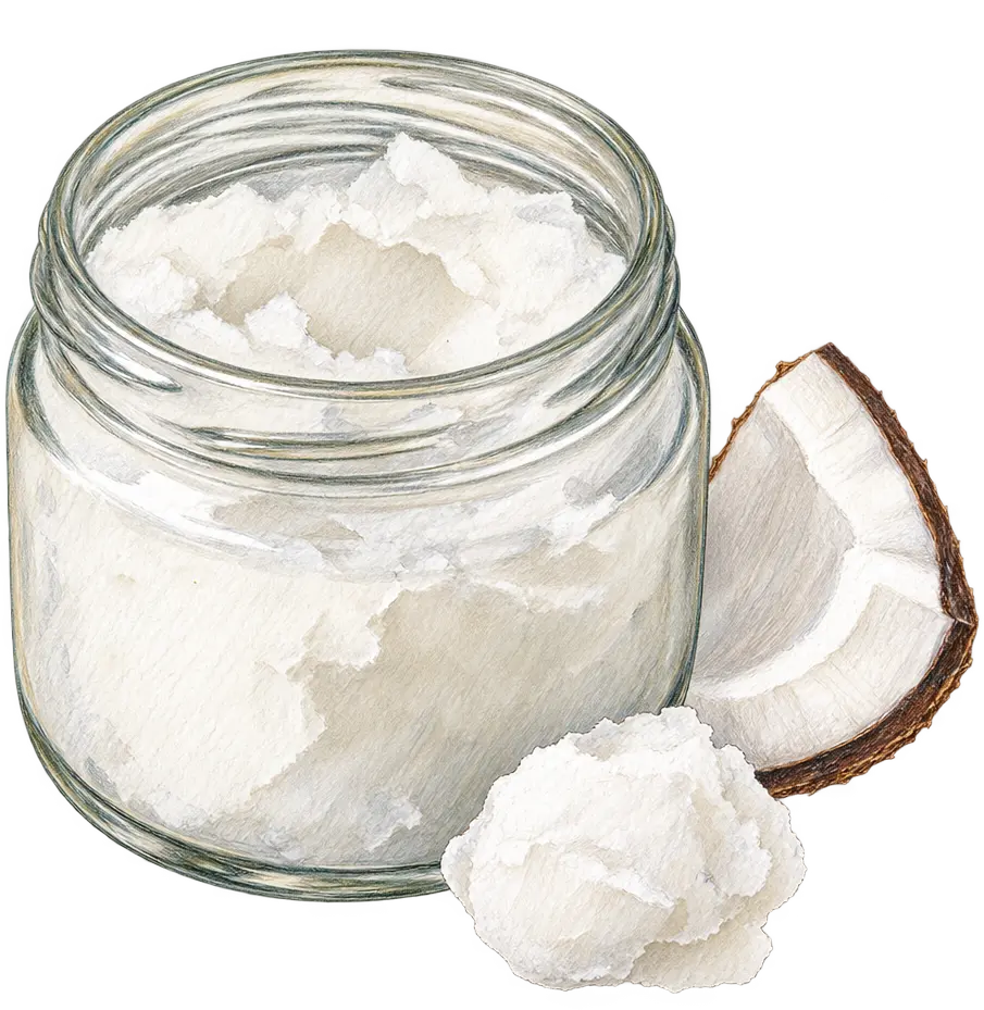 Ilustración de Aceite de coco