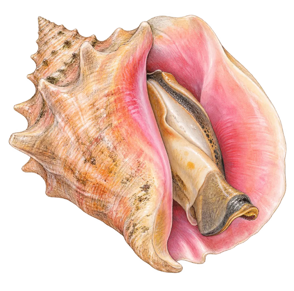 Ilustración de Caracol pala