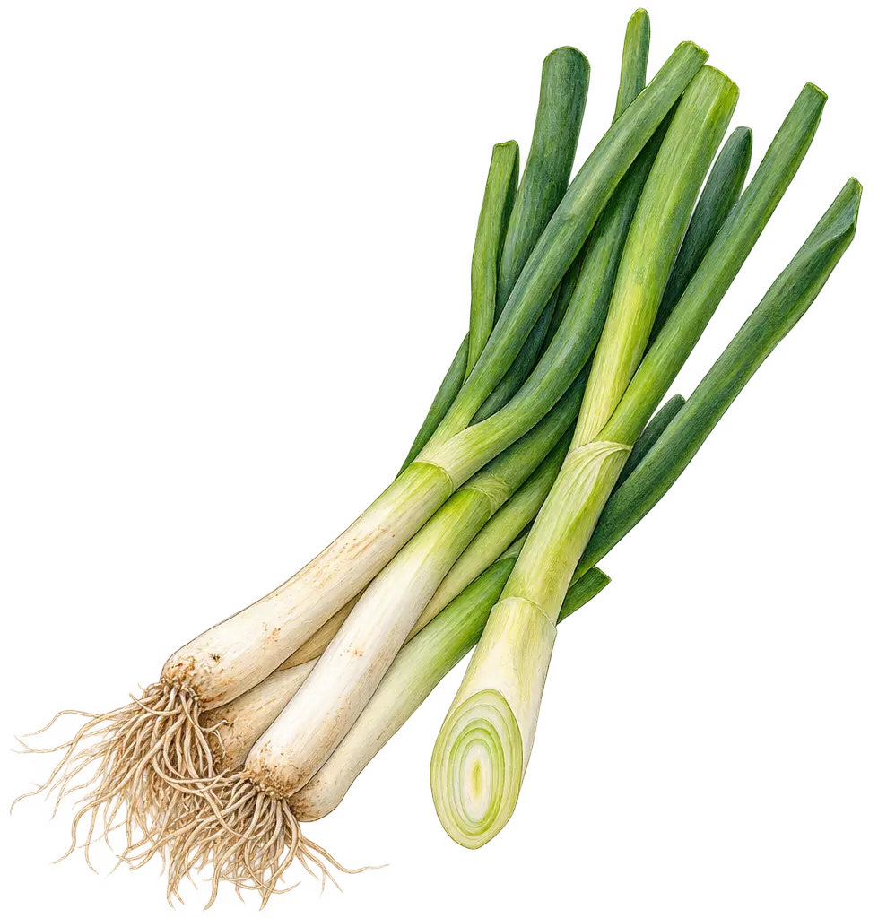 Ilustración de Cebolla larga