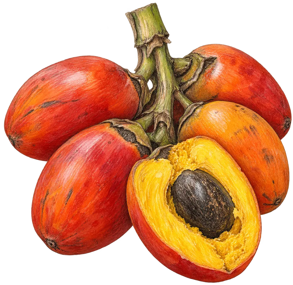 Ilustración de Chontaduro