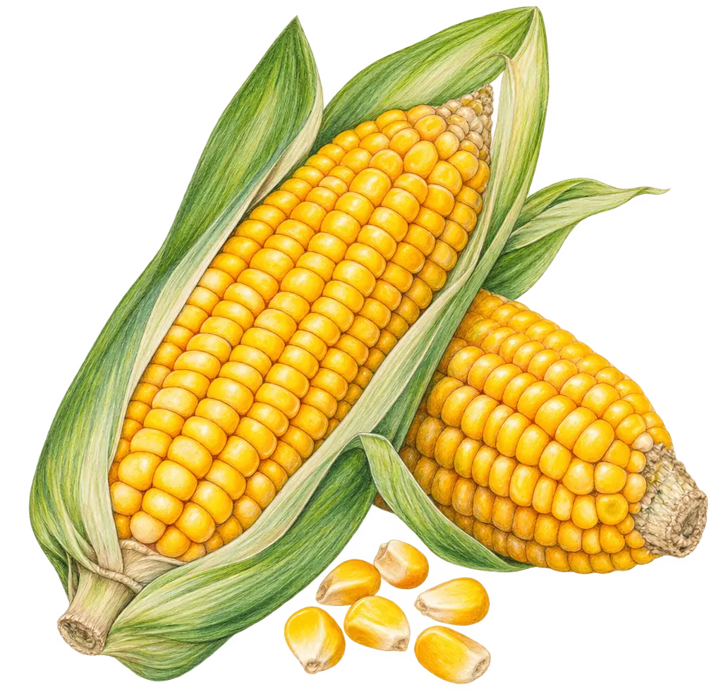 Ilustración de Maíz amarillo