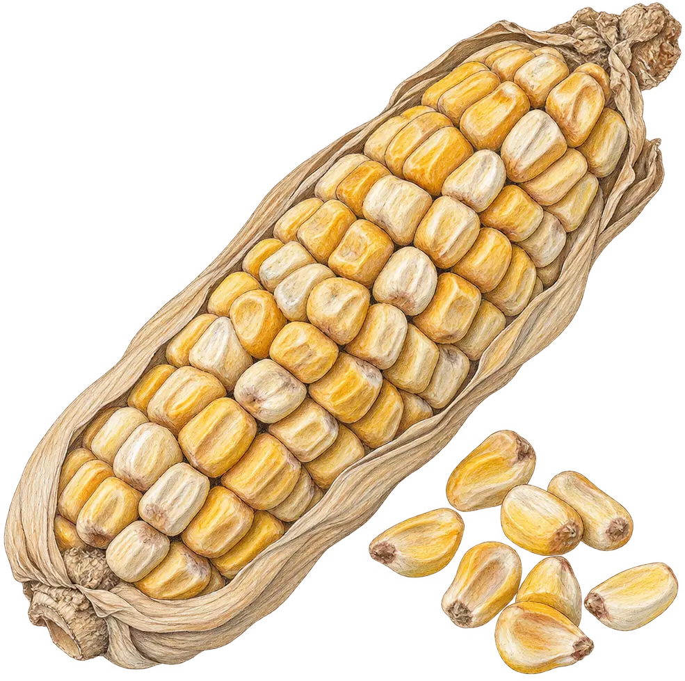 Ilustración de Maíz añejo