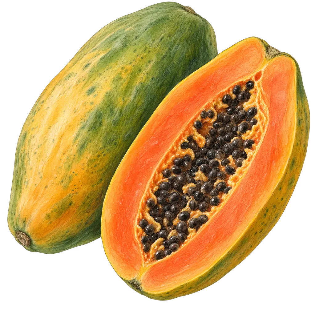 Ilustración de Papaya