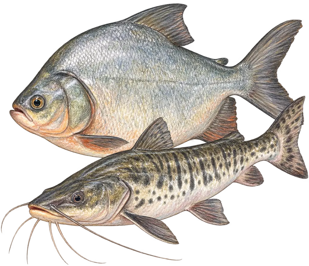 Ilustración de Pescados de río
