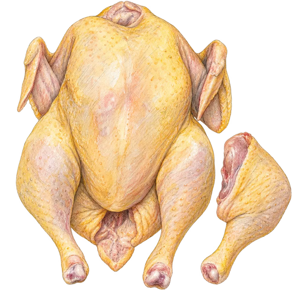 Ilustración de Pollo y gallina