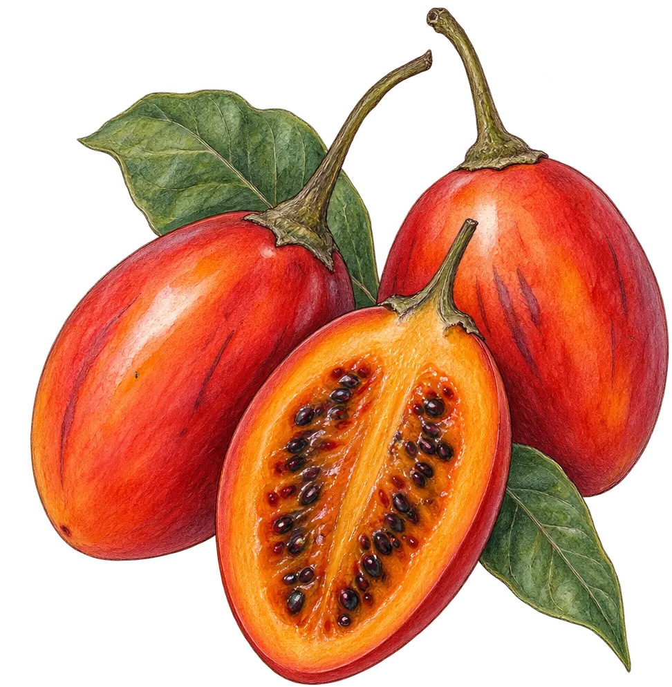 Ilustración de Tomate de árbol