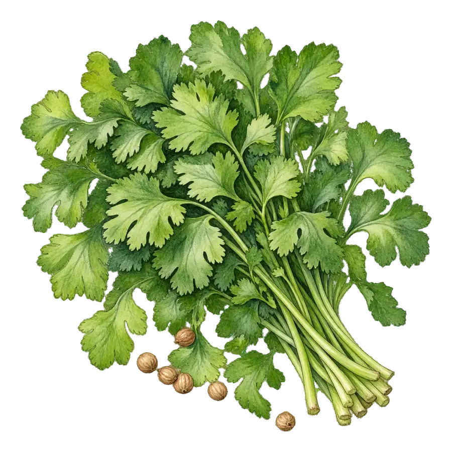 Ilustración de cilantro