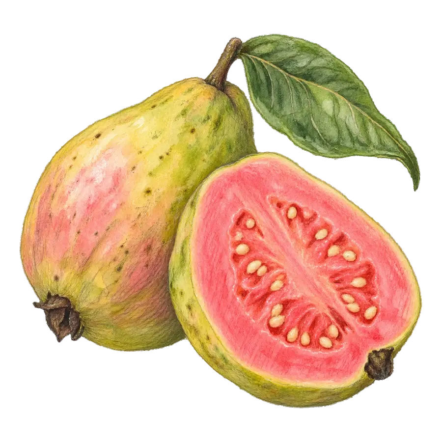 Ilustración de guayaba